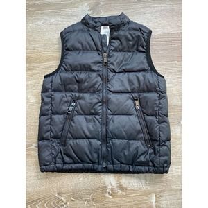 BURBERRY Kids Vest Black Down Size 8Y Boys Girl